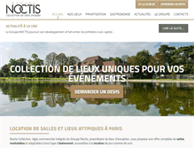 Tablet Screenshot of noctis-collection.com